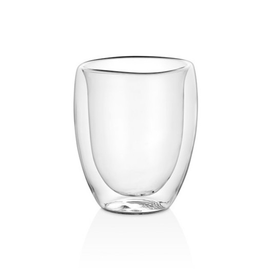 Glass Mug 250 Ml Thermal Insulated Glass Cup With Handle Transparent