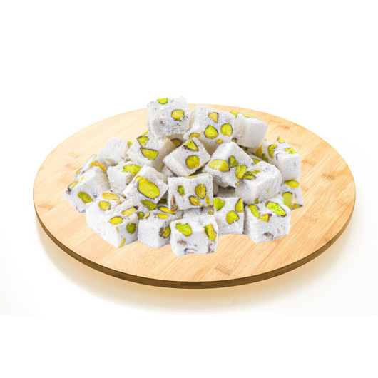 Turkish Delight With Pistachio And Gypsophila Double Roasted 500 Grams