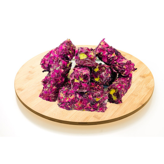 Turkish Delight Sticks With Pistachios And Rose Leaves 500 Grams