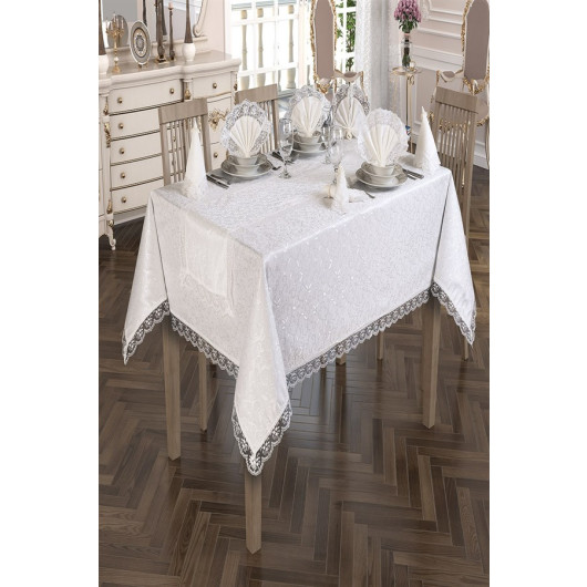 French Guipure Kdk Carefree Fabric Single Table Cloth 160X220 Cm