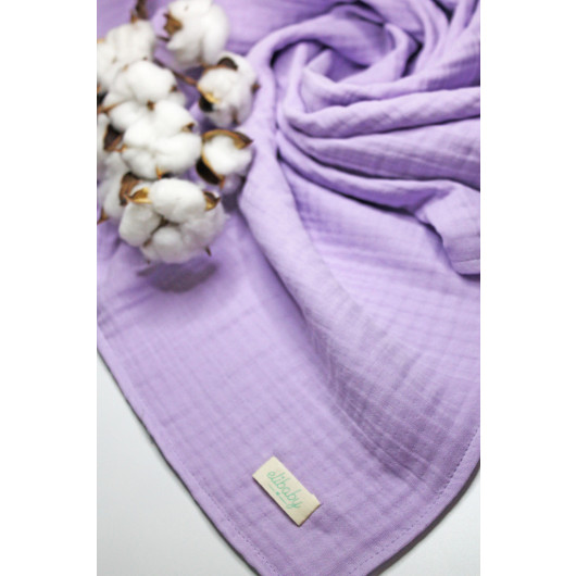 Childrens Winter Blanket, 4 Layers, Lavender, 85X100 Cm