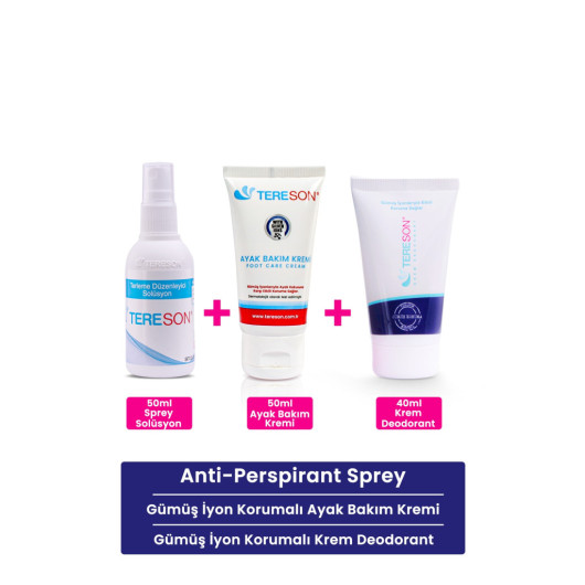Antiperspirant Spray 50 Ml Silver Ion Protected Cream Deodorant Anti Odor Foot Care