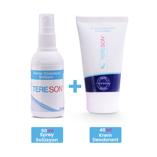 Antiperspirant Spray 50 Ml And Cream Deodorant With Silver Ions 40 Ml