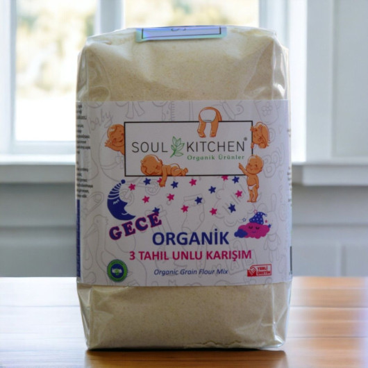 Organic Baby Night Food 3 Grain Flour Mix 250Gr