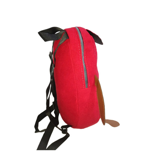 حقيبة اطفال كبيرة بنمط افوكادو احمر للجنسين
