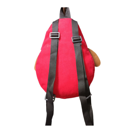 حقيبة اطفال كبيرة بنمط افوكادو احمر للجنسين
