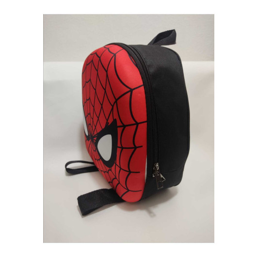 Boys School Backpack With Spiderman Drawing