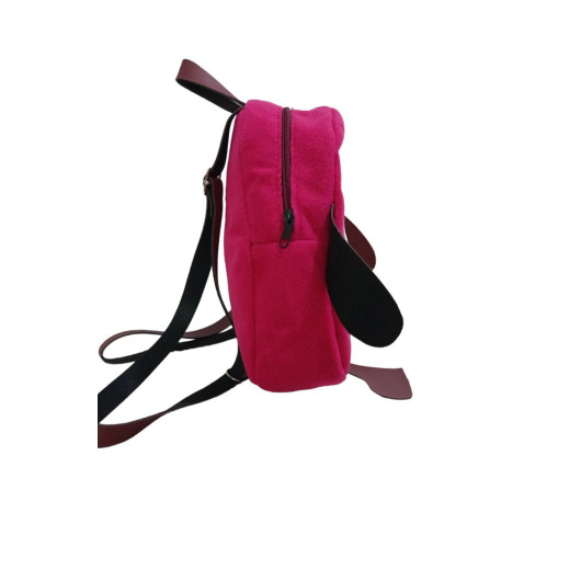 حقيبة ظهر قطيفة للاطفال أفوكادو احمر للجنسين