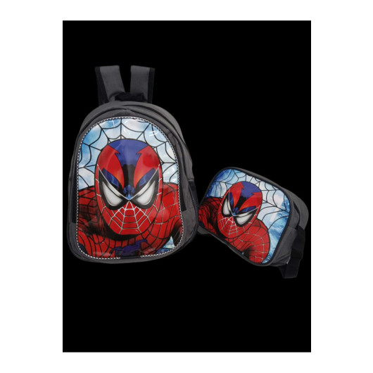 Boys School Bag With Spiderman Graphic