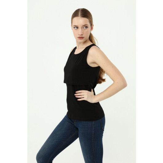 Breastfeeding Undershirt Black