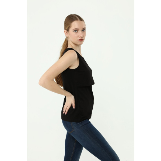 Breastfeeding Undershirt Black