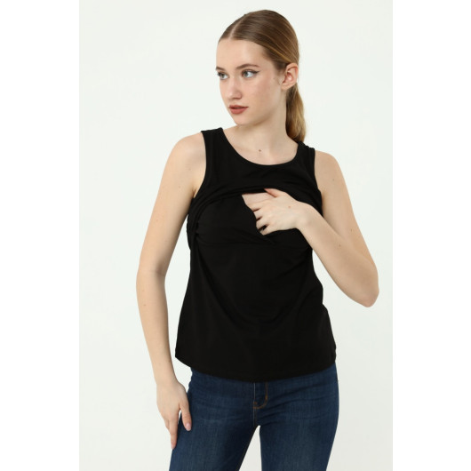 Breastfeeding Undershirt Black