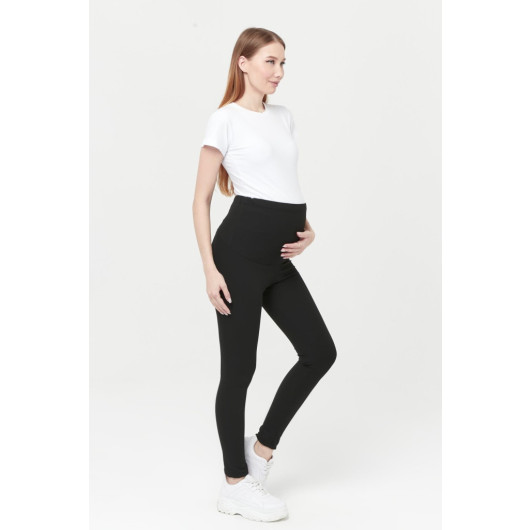 Adjustable Waisted Thermal Maternity Tights