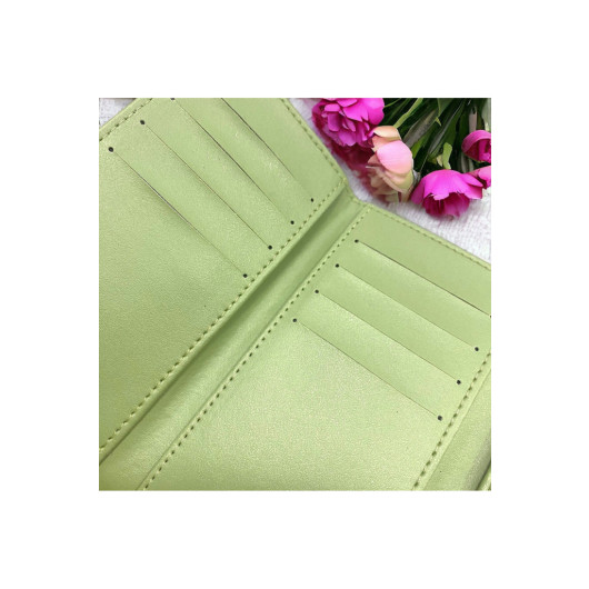 Multi Eyed Women Wallet Aqua Green