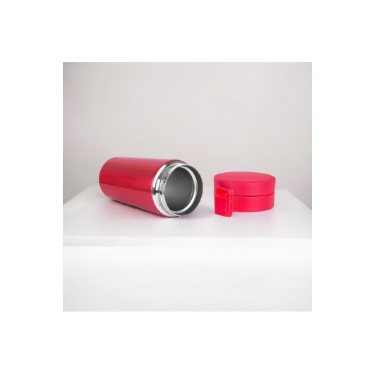 Stainless Steel Double Layer Thermos Cup Mug Red