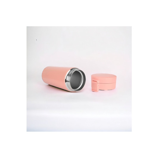 Stainless Steel Double Layer Thermos Cup Mug Pink