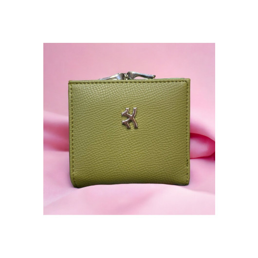 Womens Green Wallet With Se Promo Clasp