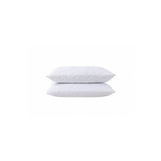 2 Piece Zippered Waterproof Pillow Cover White