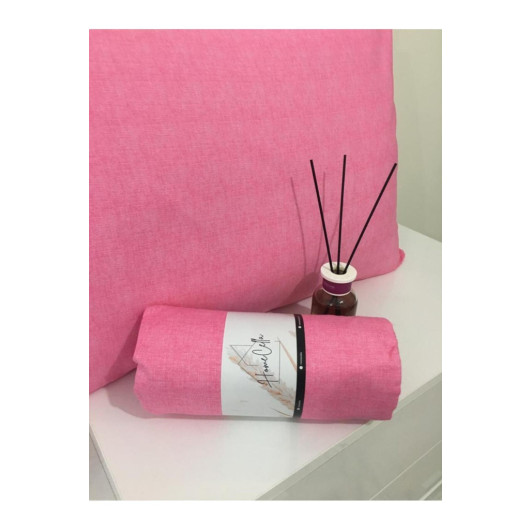 Single Fitted Bed Sheet Pink