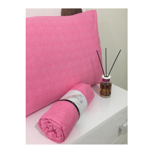 Single Fitted Bed Sheet Pink