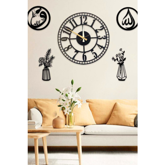 Home Islamic Decorative Clock Wall Painting 40X40Cm