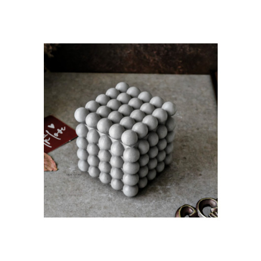 Large Size Bubble Model Concrete Soy Wax Scented Candle