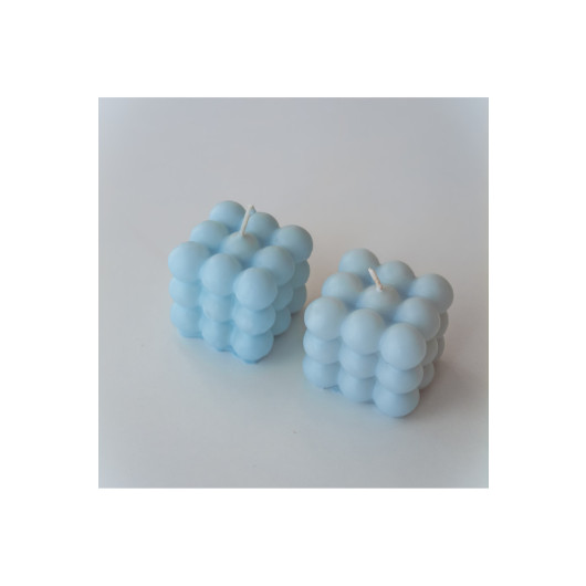 Decorative Set Of 2 Blue Colored Scented Bubbles