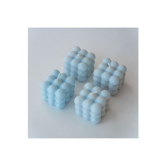 Decorative Set Of 4 Blue Colored Scented Bubbles