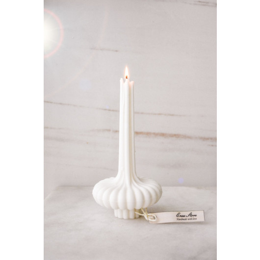 Natural Soy Wax Decoration Vase Candle White