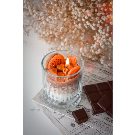 Glass Cup Cupe Cake Soy Wax Scented Candle