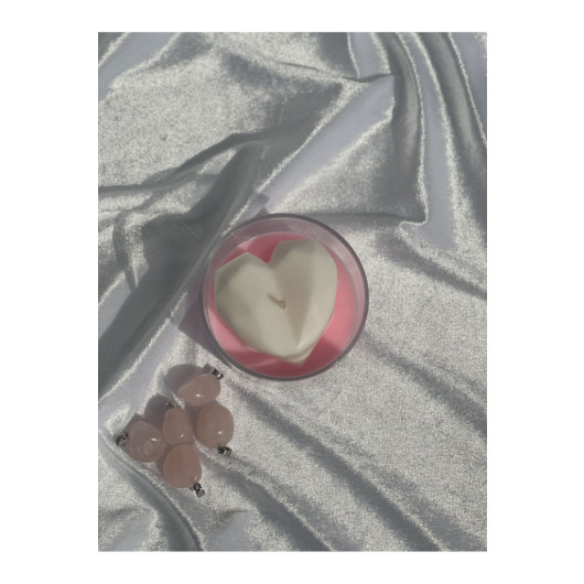 Quartz Natural Stone Pendant Secret Vanilla Scented Crystal Candle
