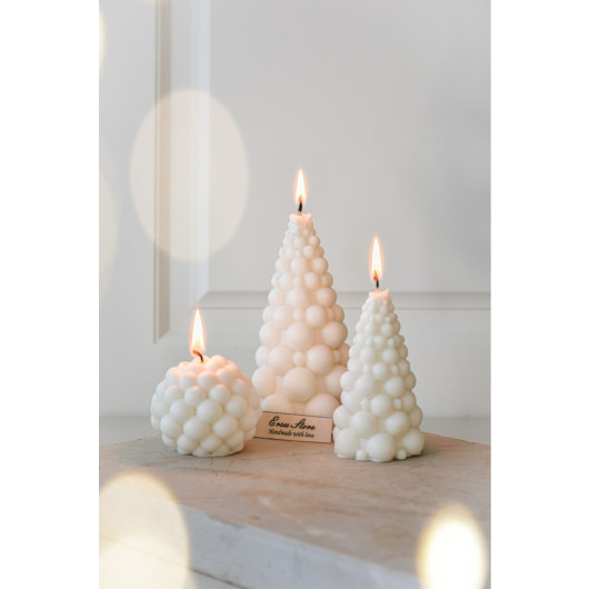 Stylish Design Decorative 3 Piece Scented Soy Wax Tree Set