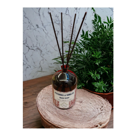 Patchouli Vanilla Scented Bamboo Stick Room Perfume 250Ml