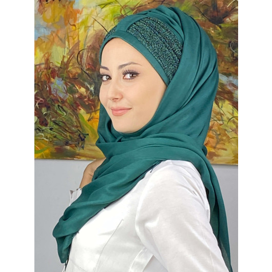 Hurrem Model Plain Patternless Ready Made Shawl