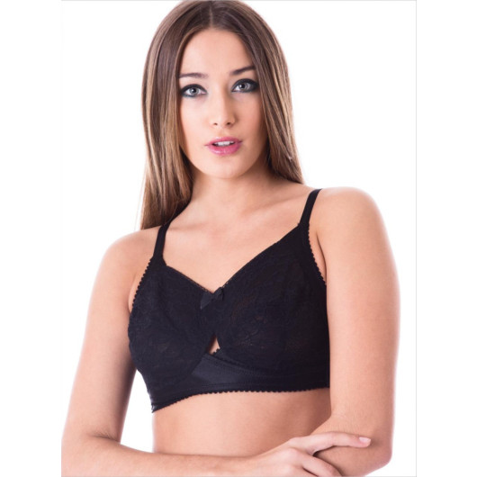 Lace Embroidered Minimizing Bra D Cup