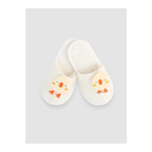 Bebitof Chick Patterned Baby Bathrobe Set