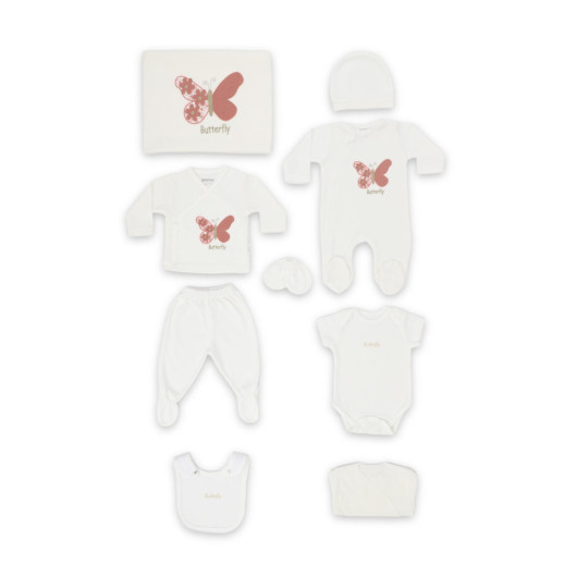 Baby Girl Floral Butterfly 10 Piece Hospital Exit