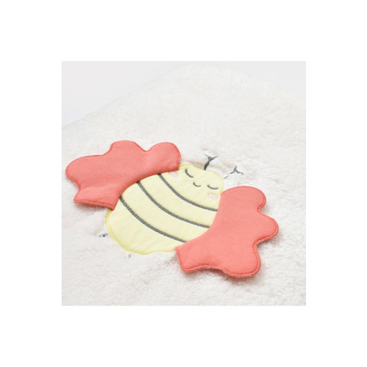 To Bee Cute Welsoft Blanket Ecru 90X100 Cm