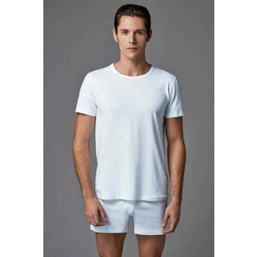 Eros O Neck Men 2 Piece Undershirt