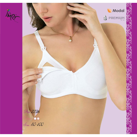 İmer Combed Cotton Nursing Bra