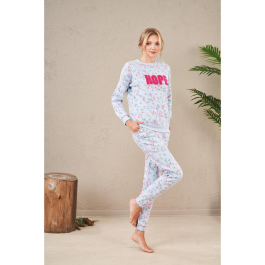 Women Patterned Pajama Set