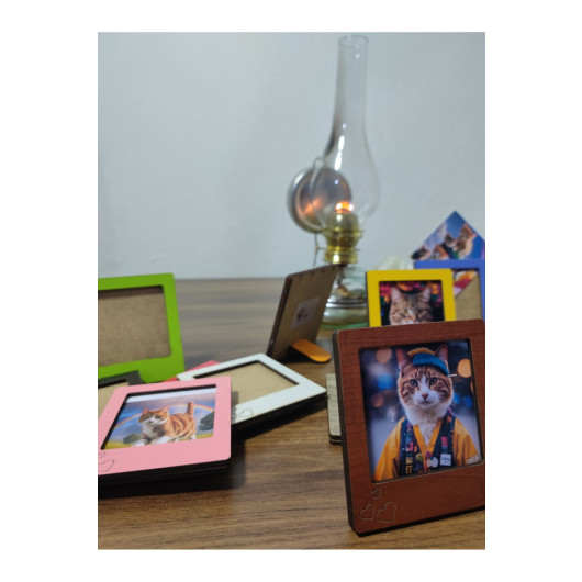 10 Pieces Wooden Colorful Frame Baby Lover Frame