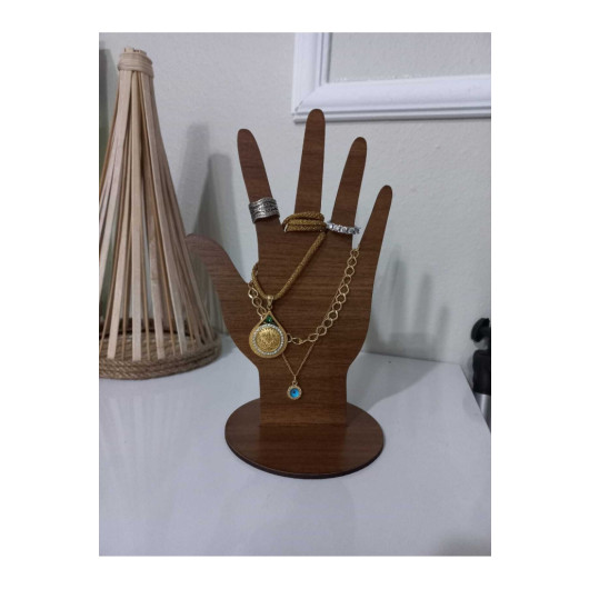 Jewelry Stand Organizer Hand Motif Laser Cut Mdf