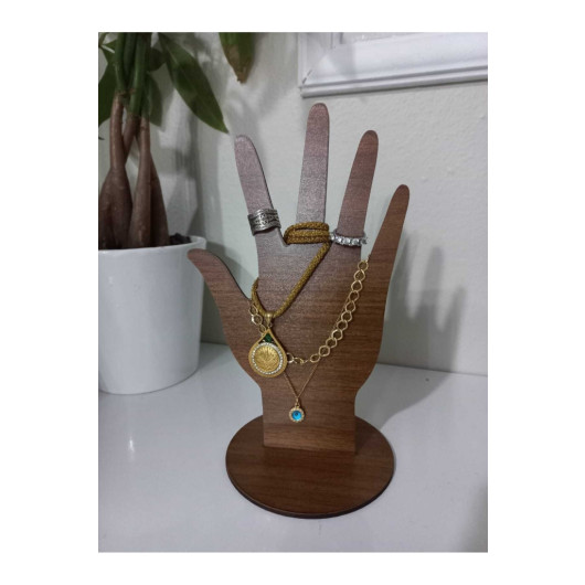 Jewelry Stand Organizer Hand Motif Laser Cut Mdf