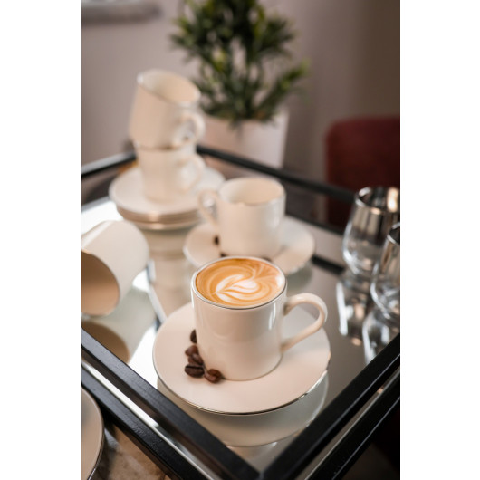 Heda Porselen Luxury Turkish Coffee Cups Set 12 Pieces