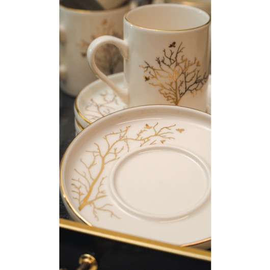 Tree Of Life 12 Piece Coffee Set For 6 People