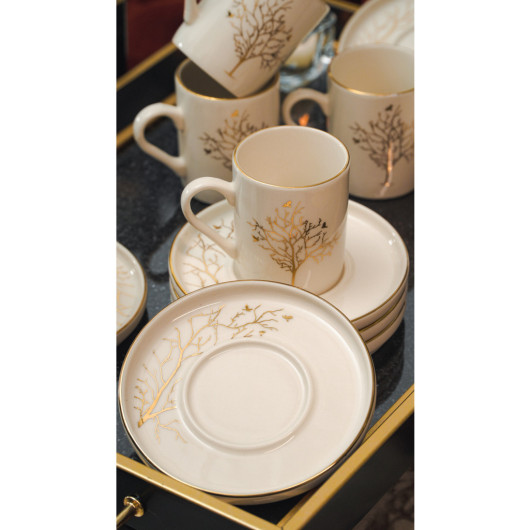 Tree Of Life 12 Piece Coffee Set For 6 People