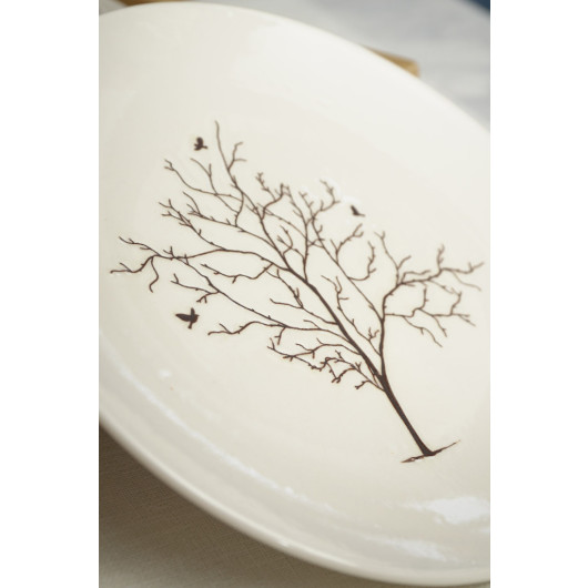Tree Of Life 18 Piece Porcelain Dinner Set For 6 People