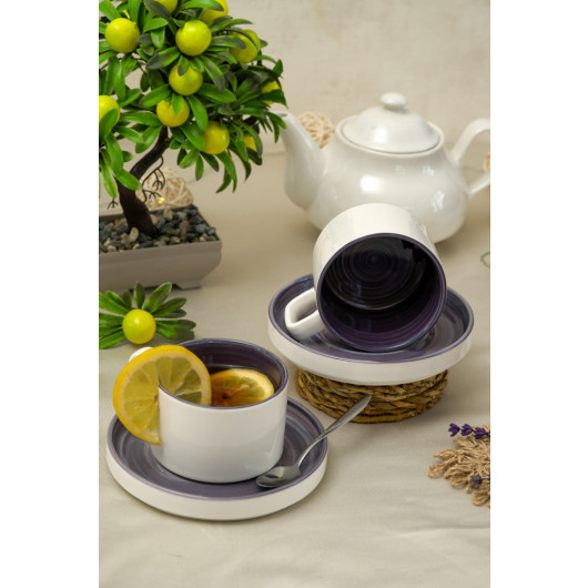 Porcelain Tea Set 4 Pieces For 2 Persons