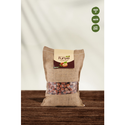 Hazelnuts In Shell, 1 Kilogram In A Burlap Bag
